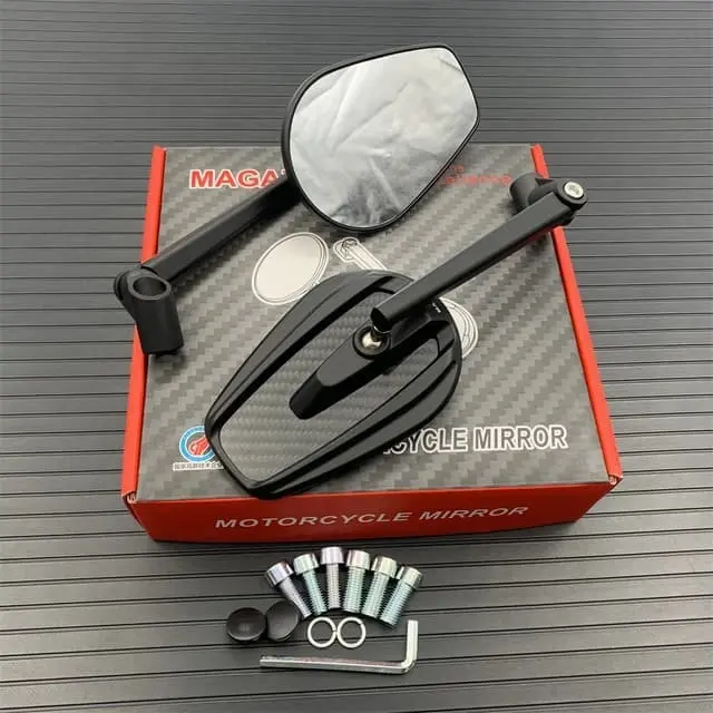 Glossy Carbon Rear View Mirror – (Universal Fitting)