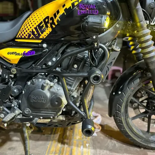 Crash Guard for Royal Enfield Guerrila 450 with Heavy Double Sliders