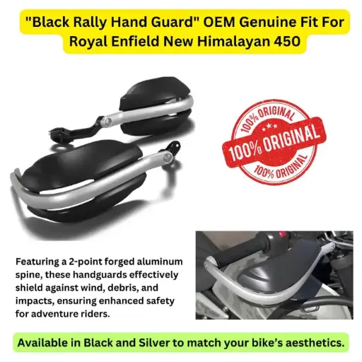 Royal Enfield KXA00426 Black Rally Handguards for Himalayan 450